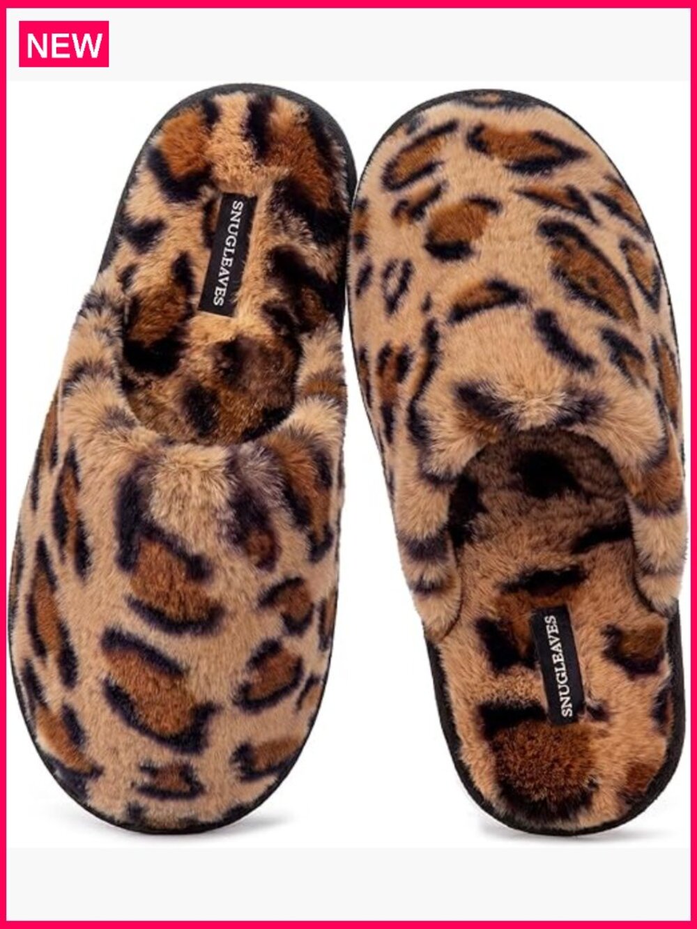 Fuzzy Scuff Slippers Memory Foam Non-Slip Indoor House Shoes